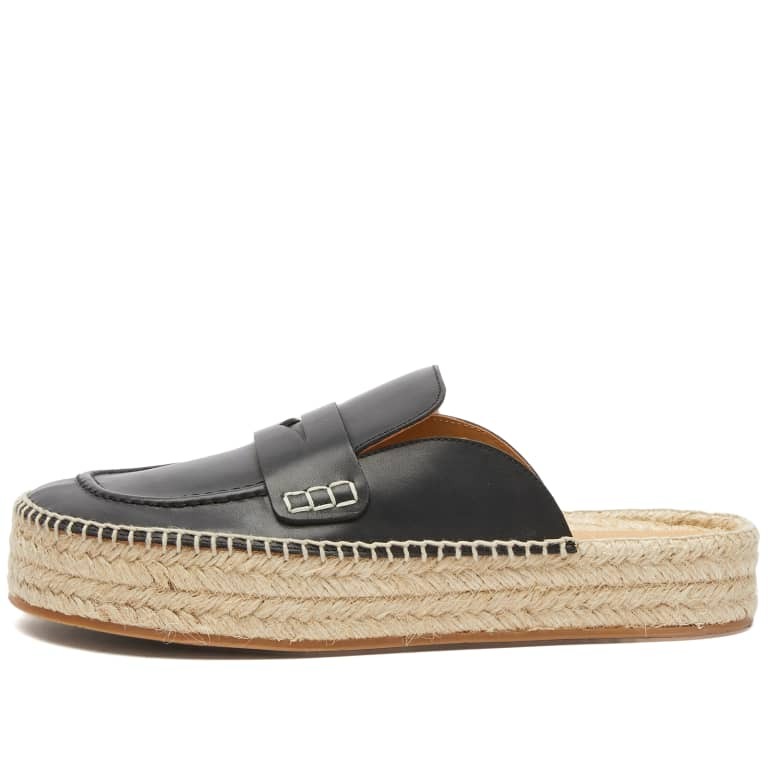 Лоферы JW Anderson Espadrilles, черный лоферы с цепочкой jw anderson черный