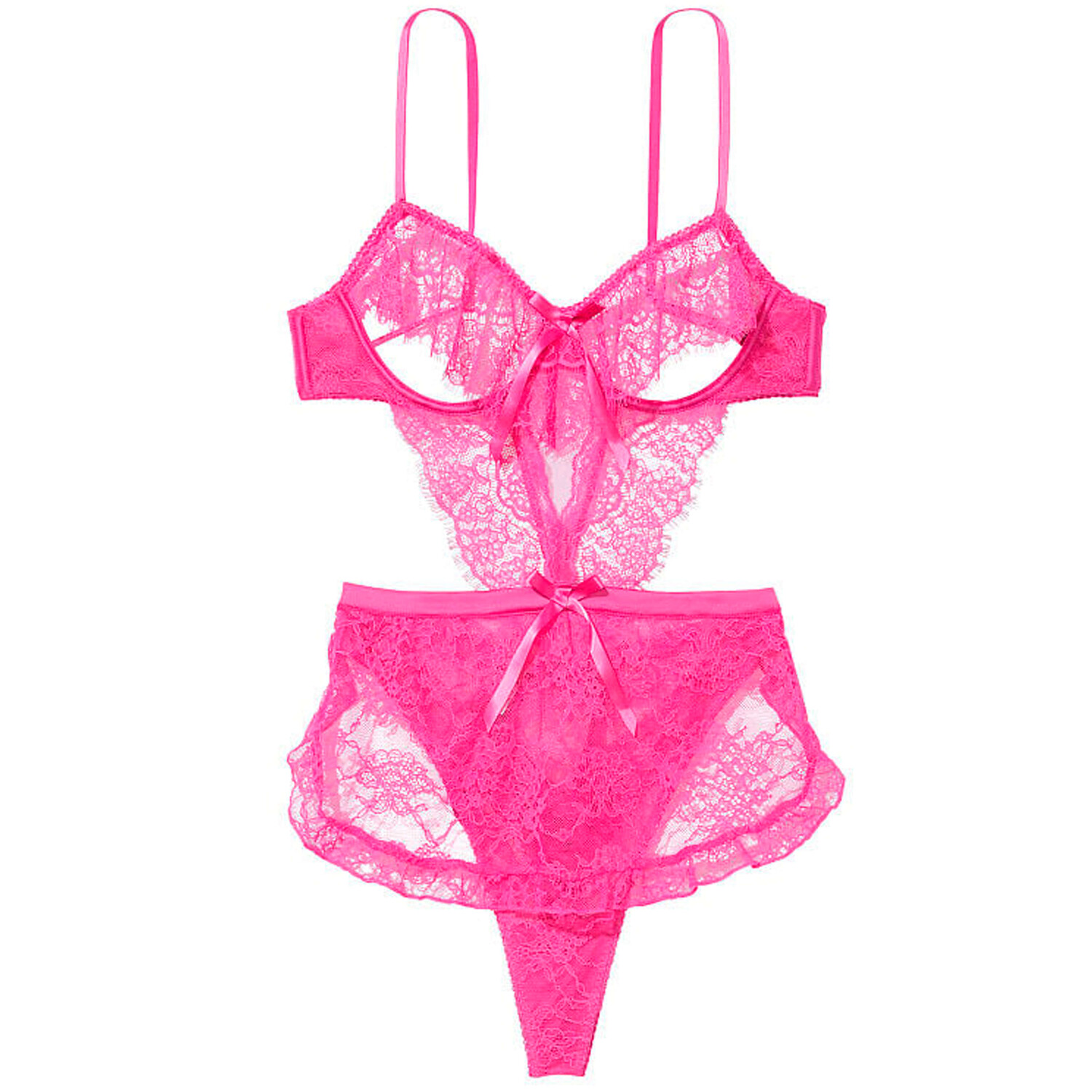 

Боди Victoria's Secret Very Sexy The Dreamer Teddy, ярко-розовый