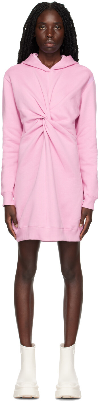 

Розовое витое мини-платье MSGM