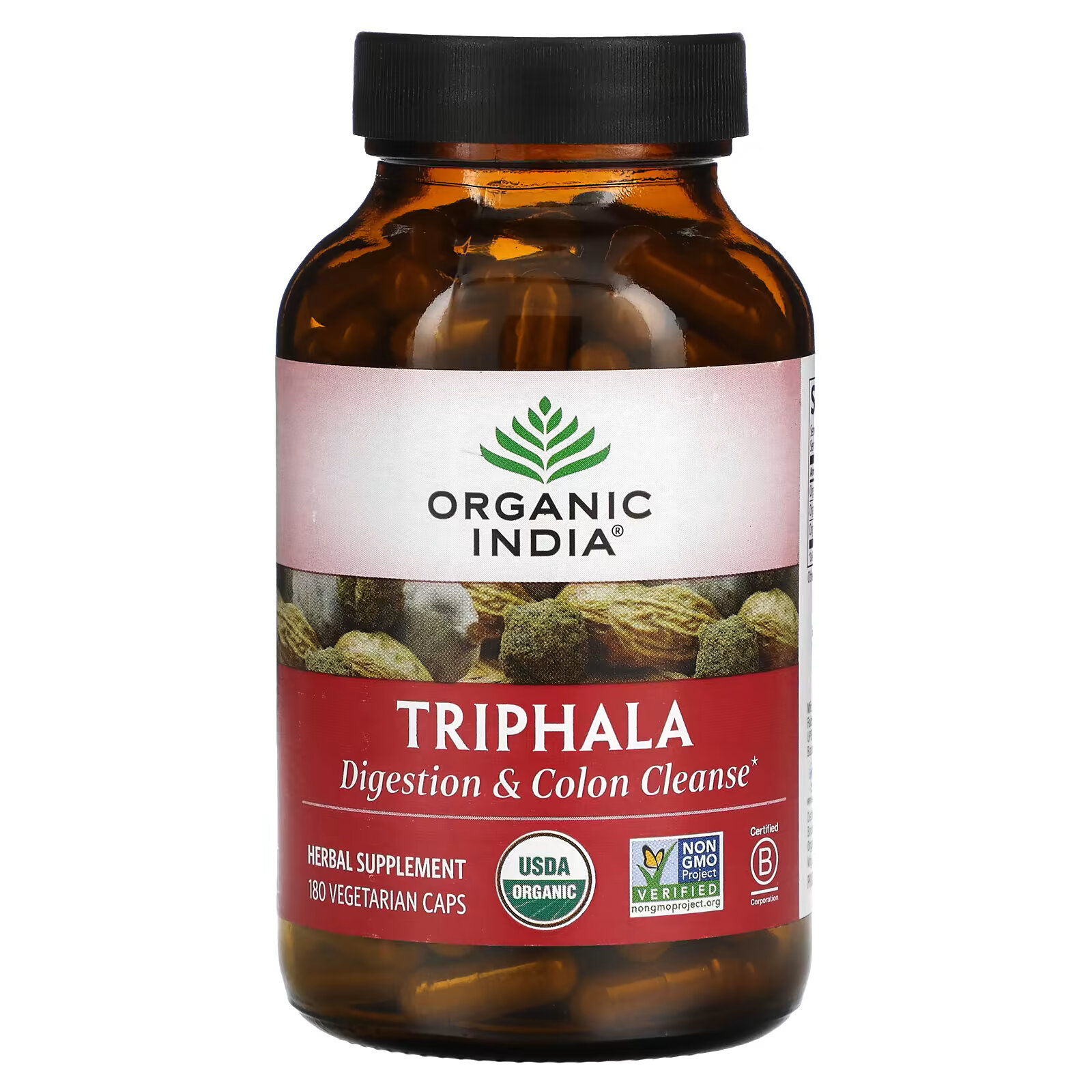 Organic India, Трифала, 180 вегетарианских капсул organic india трифала 90 растительных капсул