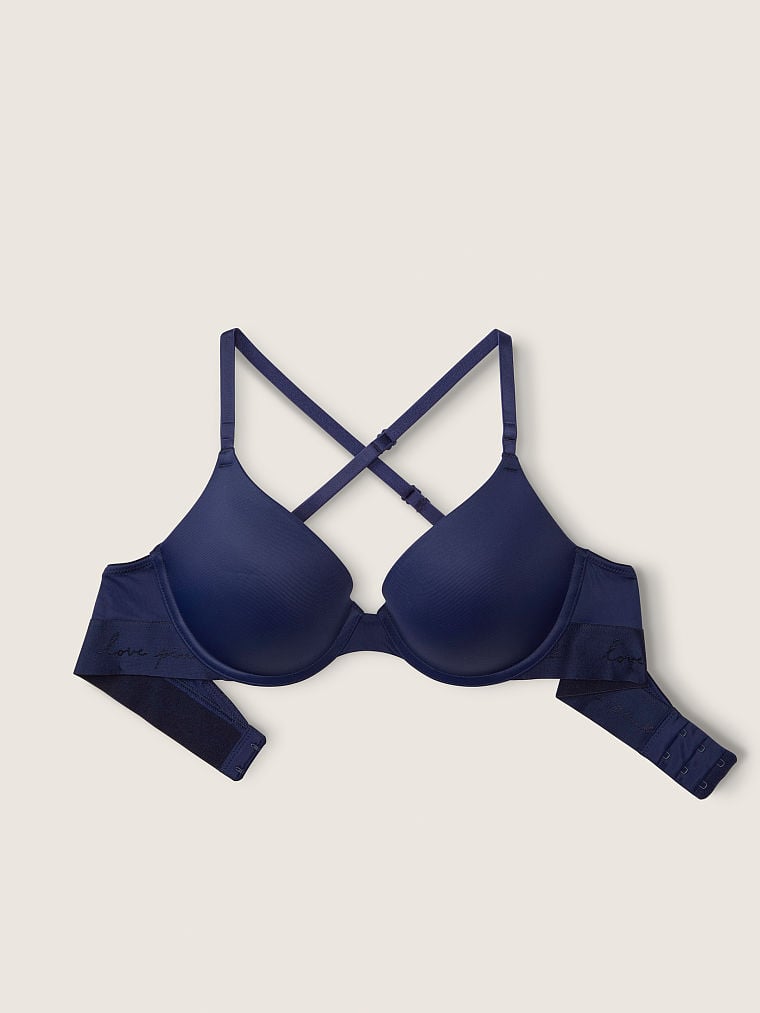 PINK - Victoria's Secret Blue Lace Wear Everywhere Push-Up
