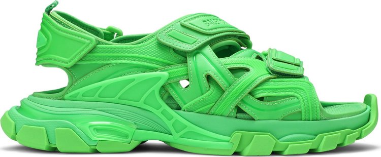 Сандалии Balenciaga Track Sandal Fluo Green, зеленый