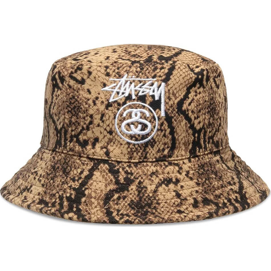 

Панама Stussy Stock Lock Deep, коричневый/черный