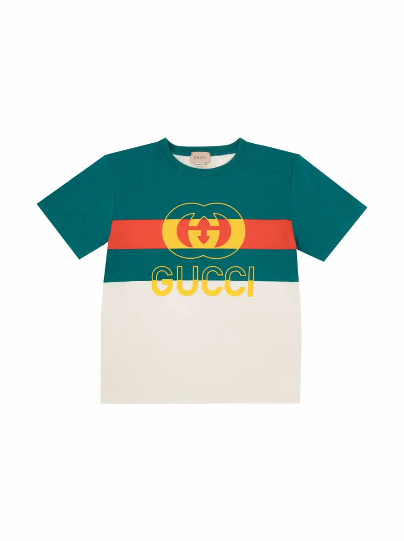 цена Хлопковая футболка с логотипом Gucci