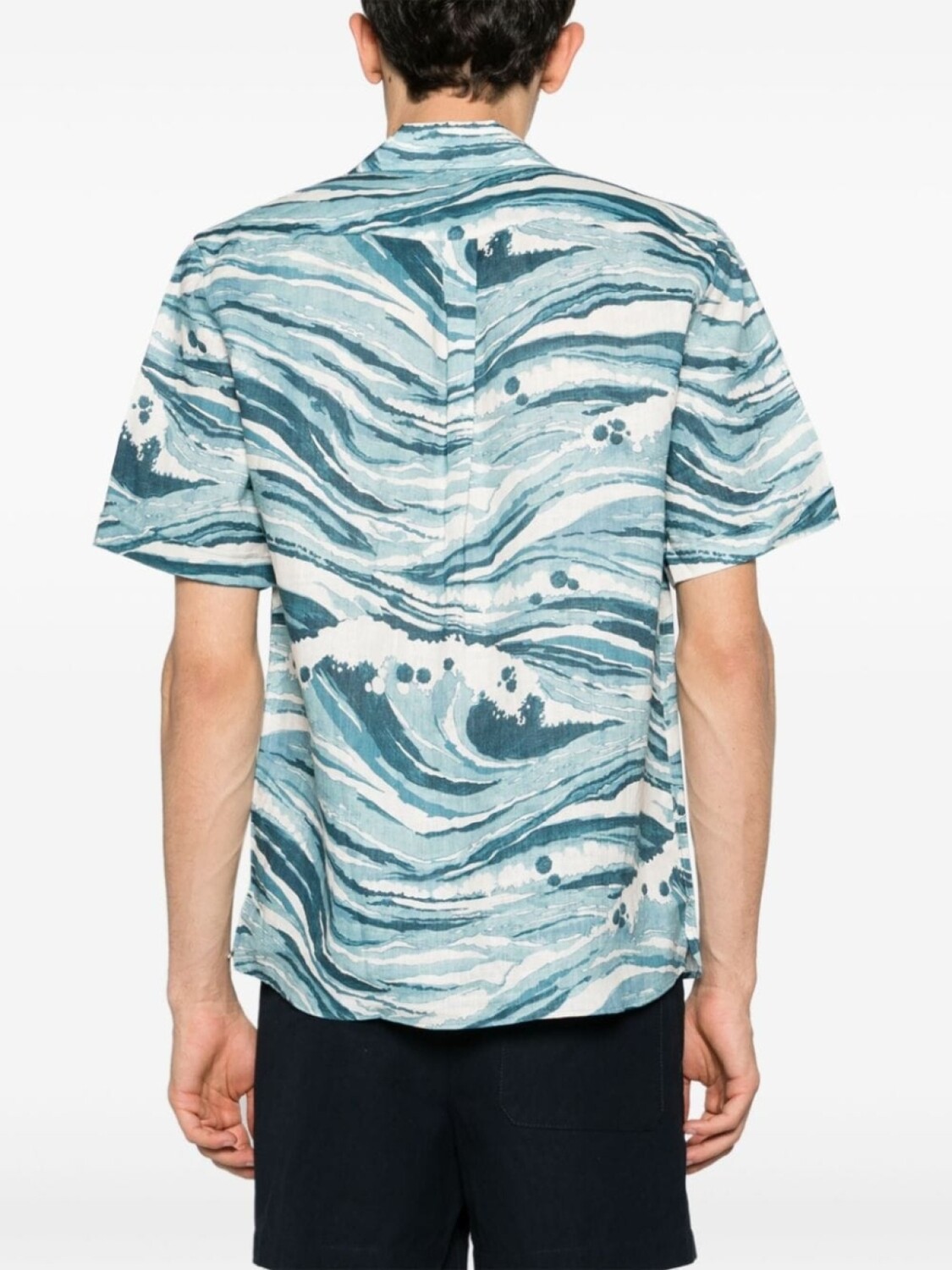 

Maison Kitsuné рубашка Charlie из коллаборации с Vilebrequin, синий