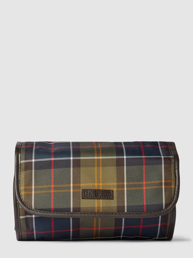 

Несессер в клетку тартан, модель Classic Tartan Barbour, зеленый