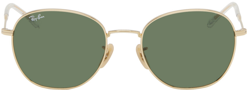 

Золотые солнцезащитные очки RB3809 Ray-Ban, цвет Arista