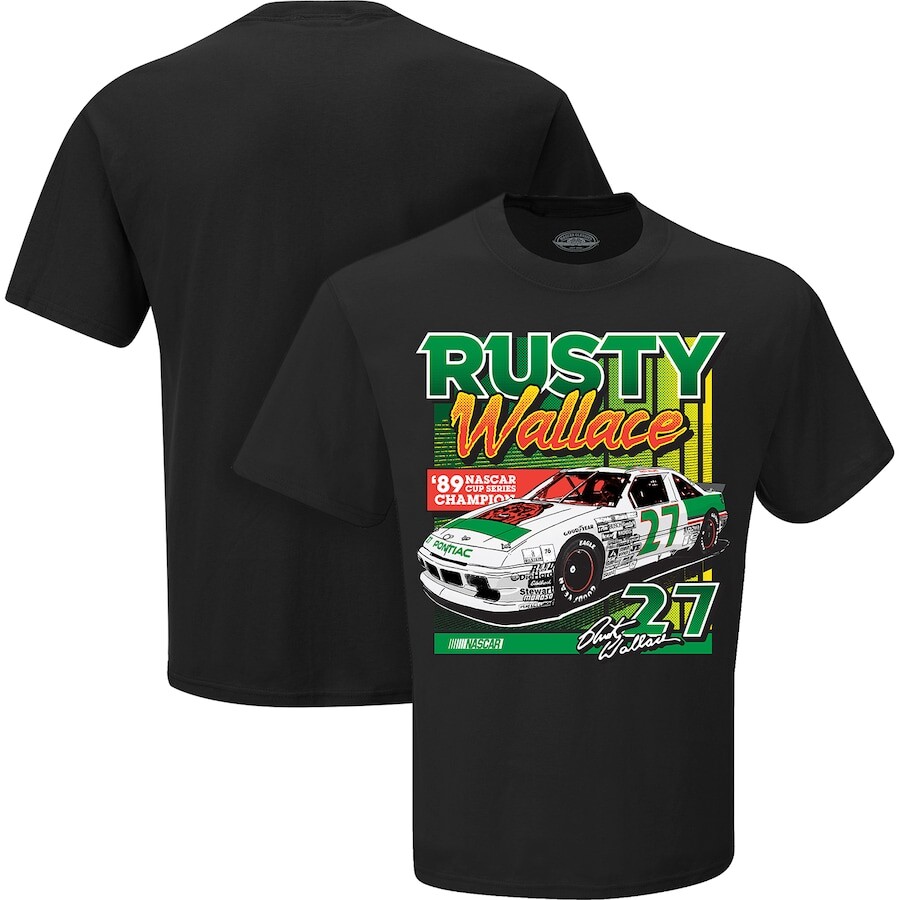 

Футболка с коротким рукавом Checkered Flag Rusty Wallace, черный