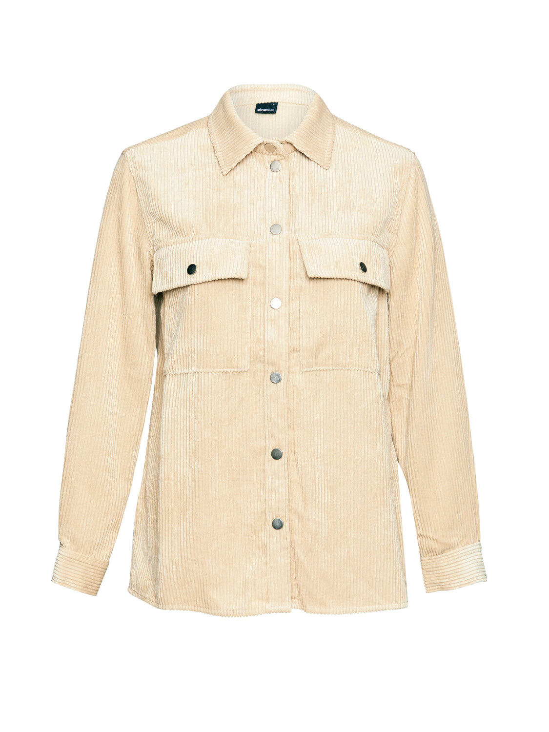 

Блуза Gina Tricot Cordhemd Cory, бежевый