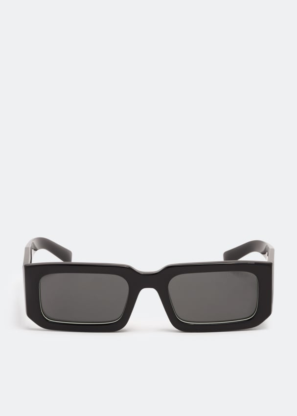 Солнцезащитные очки Prada Prada Symbole, черный солнцезащитные очки prada квадратные оправа пластик с защитой от уф для женщин черный