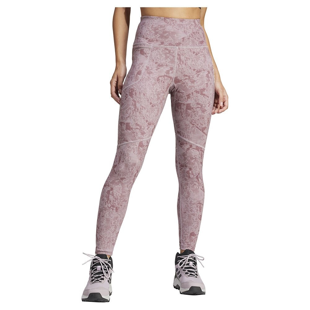

Леггинсы adidas Terrex Multi Allover Print, розовый