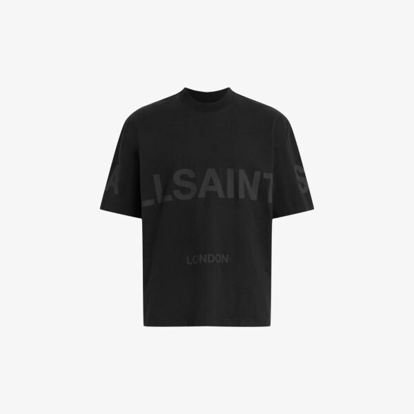 

Футболка Biggy оверсайз из органического хлопка Allsaints, черный