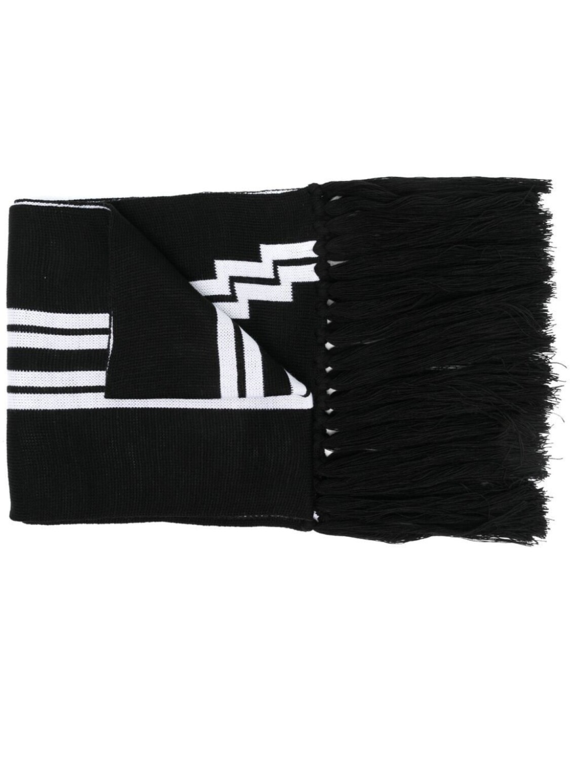 

Шарф с контрастными полосками Marcelo Burlon County of Milan, черный