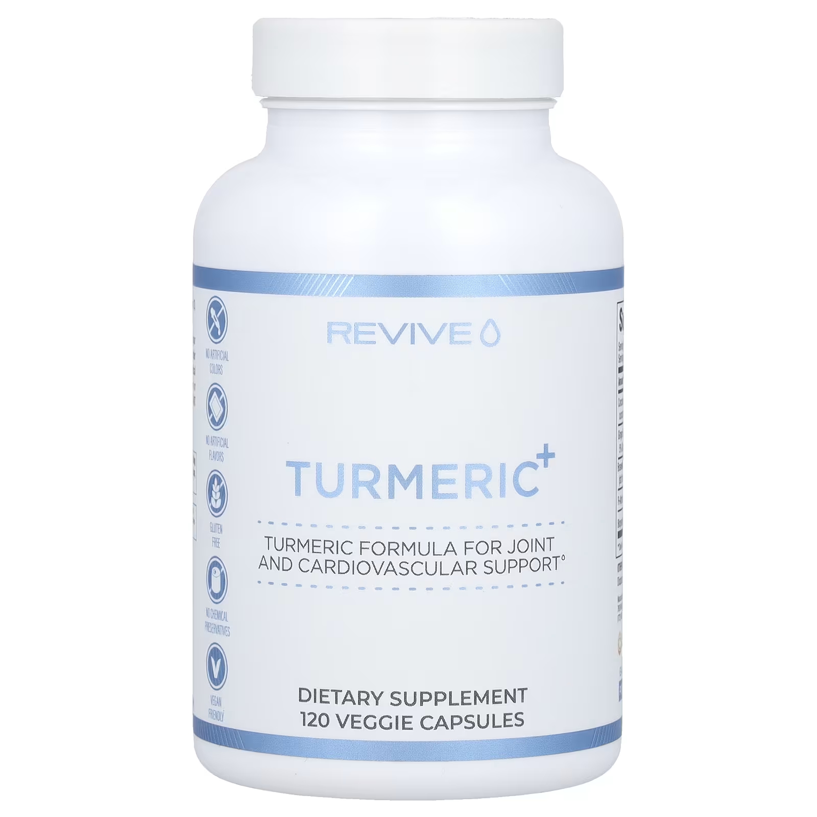 Пищевая добавка Revive Turmeric+, 120 капсул биологически активная добавка ultrabalance curcumin c3 complex premium 60 шт