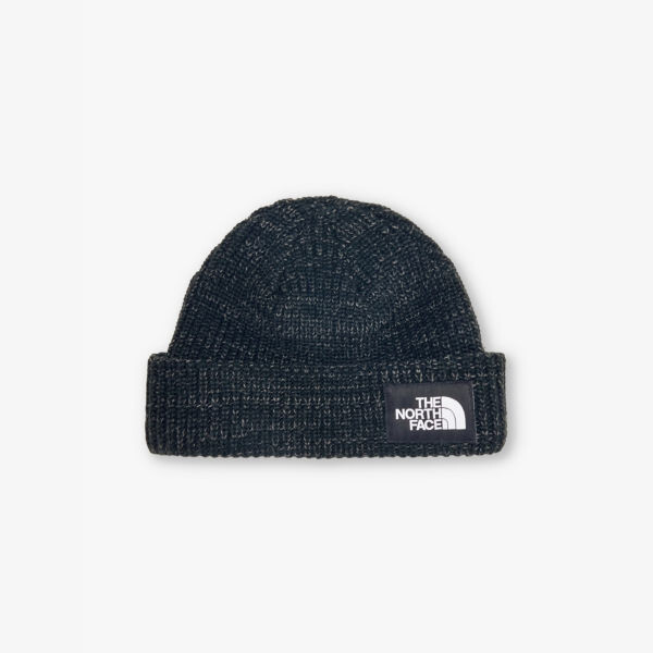 

Вязаная шапка-бини с фирменной нашивкой Salty The North Face, черный