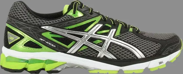 

Кроссовки gt 1000 3 'carbon flash green' Asics, серый