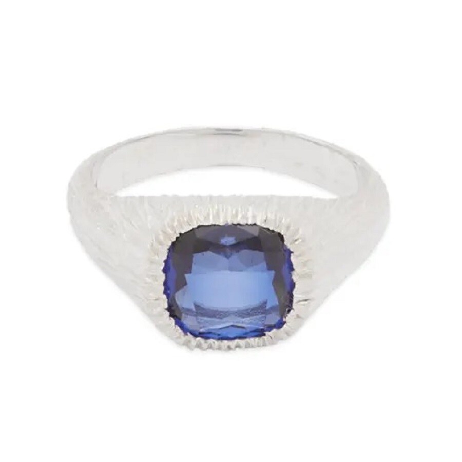 

Кольцо Bleue Burnham Natures Smile Signet, серебристый, синий