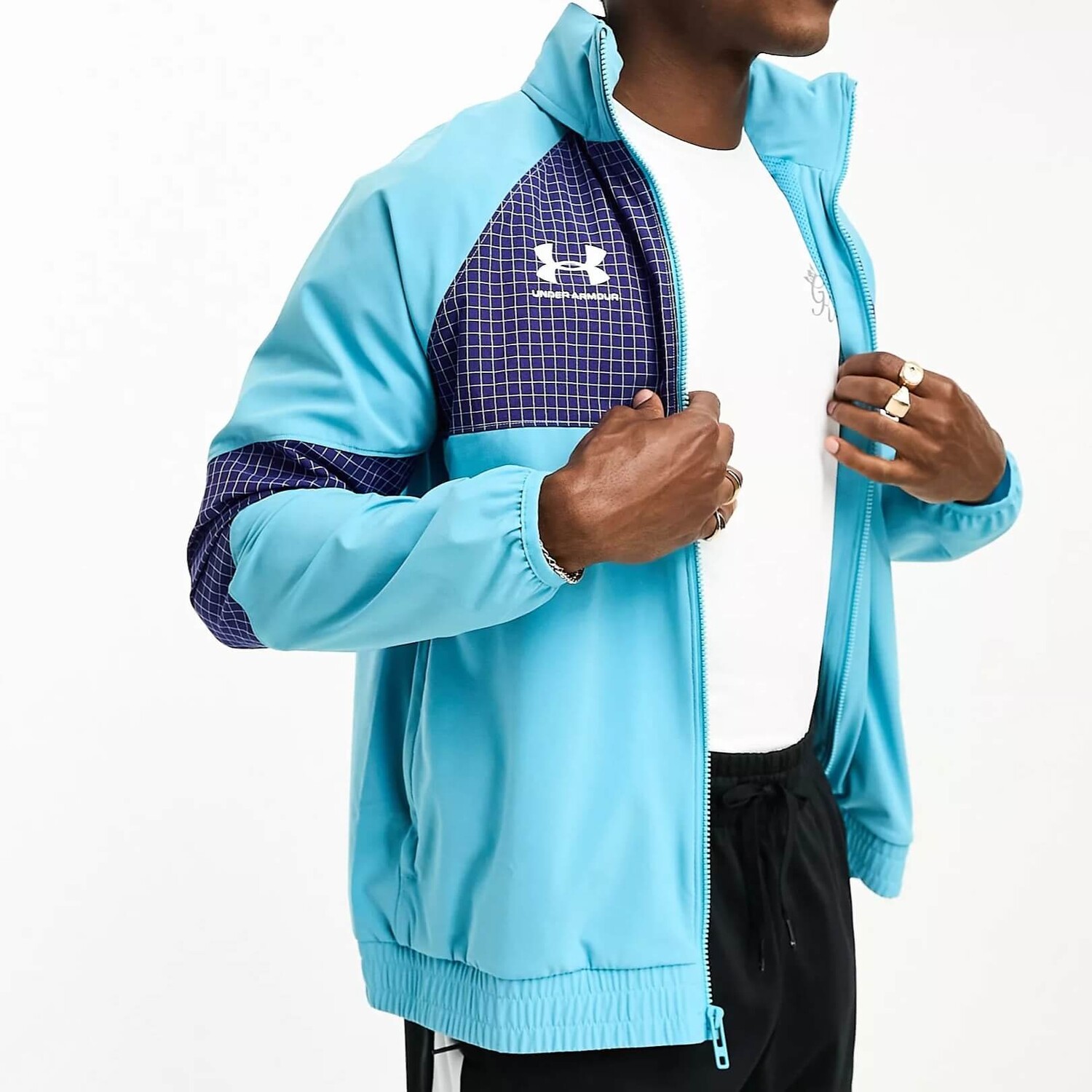 

Куртка спортивная Under Armour Accelerate, голубой/темно-синий