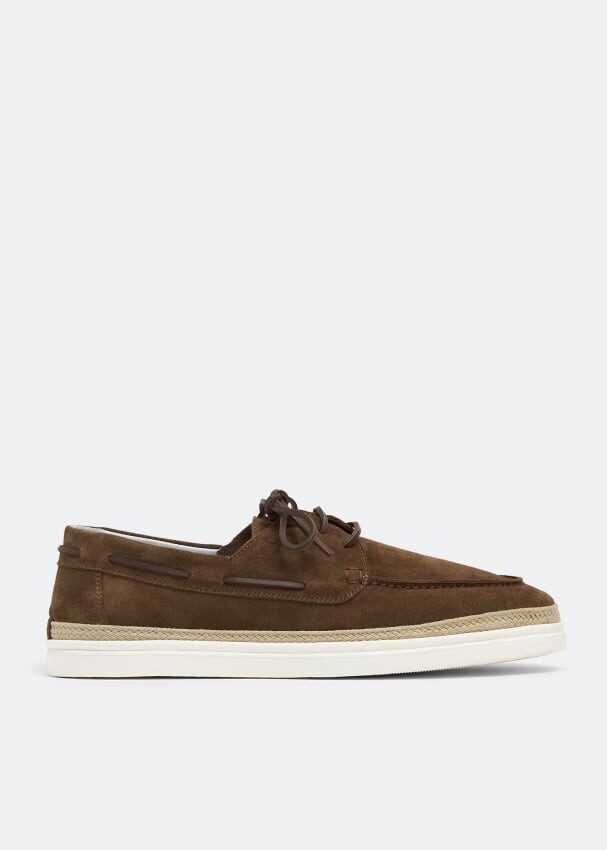 

Лоферы BARRETT Suede boat shoes, коричневый