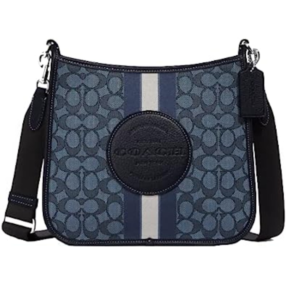 

Сумка COACH Women's Dempsey File in Signature Jacquard, темно-синий
