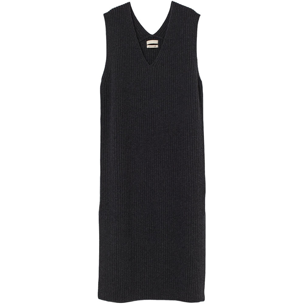 

Платье H&M Ribbed Cashmere Blend, темно-серый