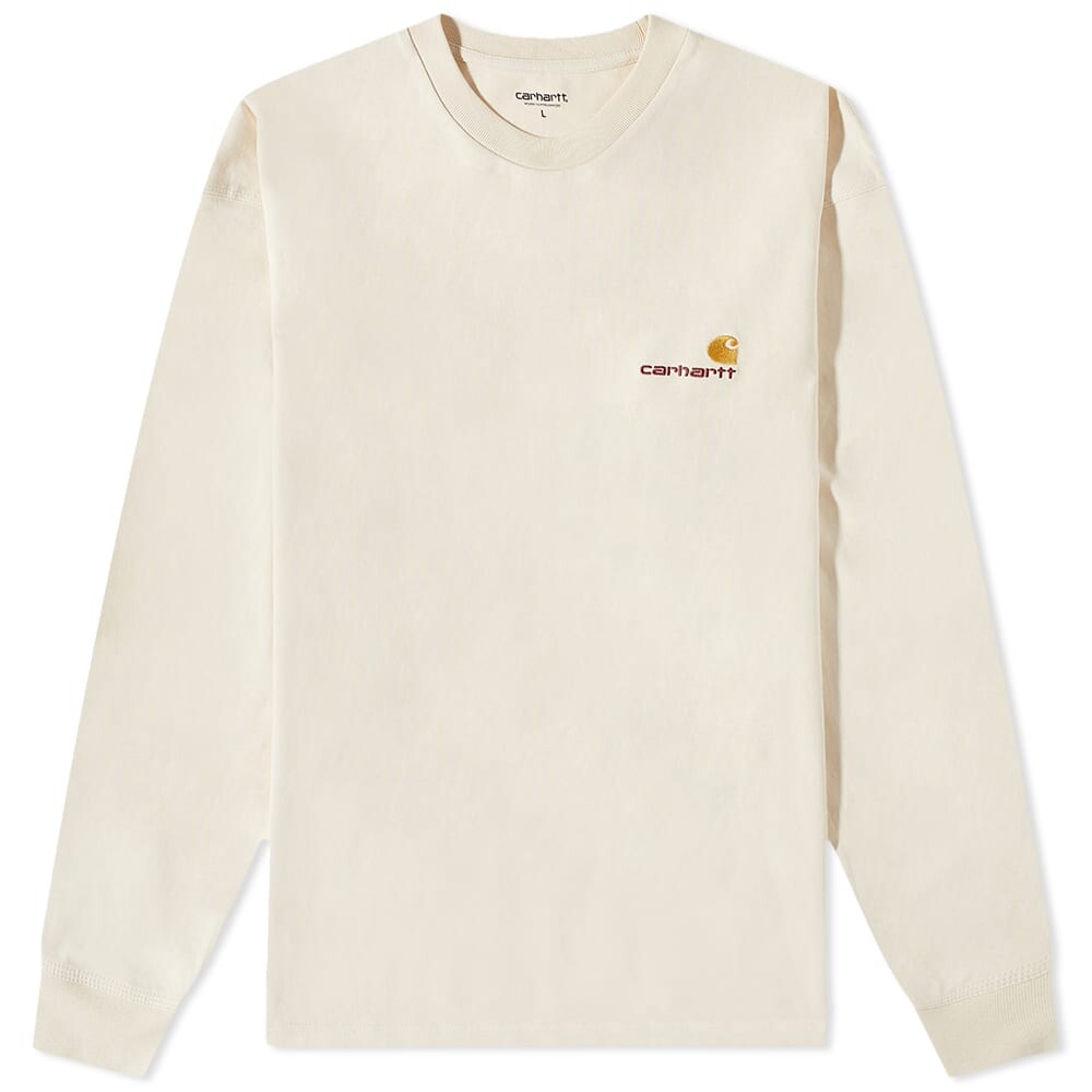 

Футболка Carhartt WIP Long Sleeve American Script Tee, Белый