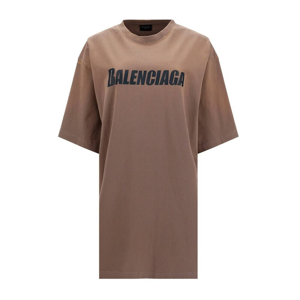 

Футболка Balenciaga, серо-коричневый/черный