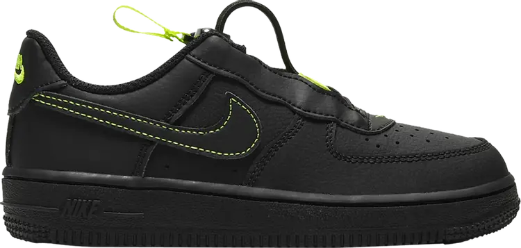 

Кроссовки Nike Force 1 Toggle PS 'Black Volt', черный