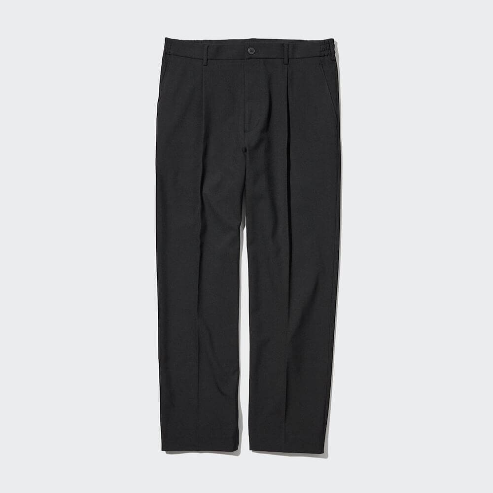 

Брюки Uniqlo Pleated Wide, черный