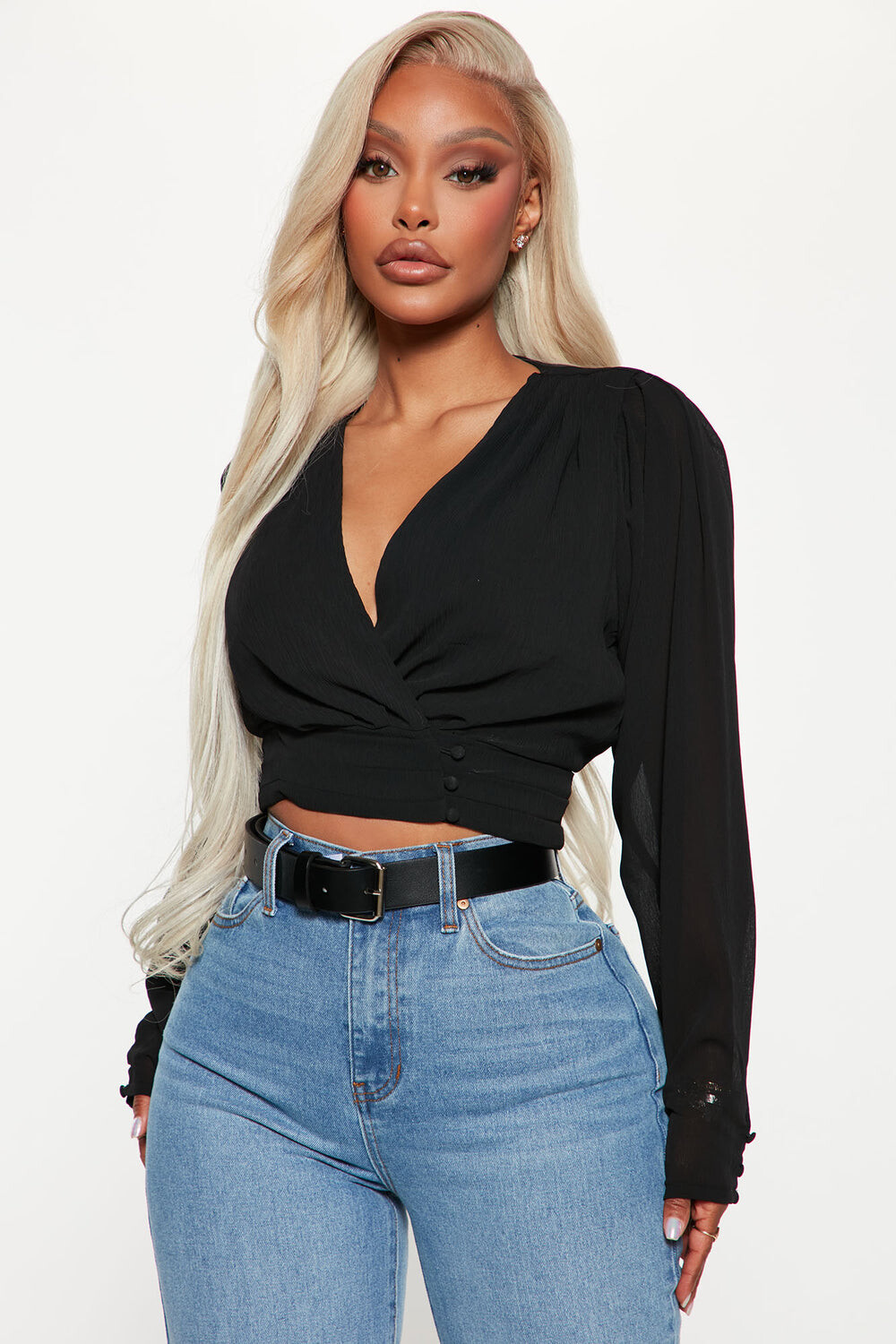 

Топ Fashion Nova HF21G413, черный