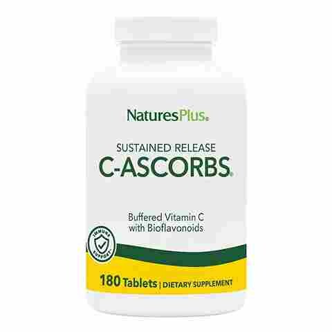 

Витамин C буферизованный, замедленного высвобождения NaturesPlus C-Ascorbs, 180 таблеток