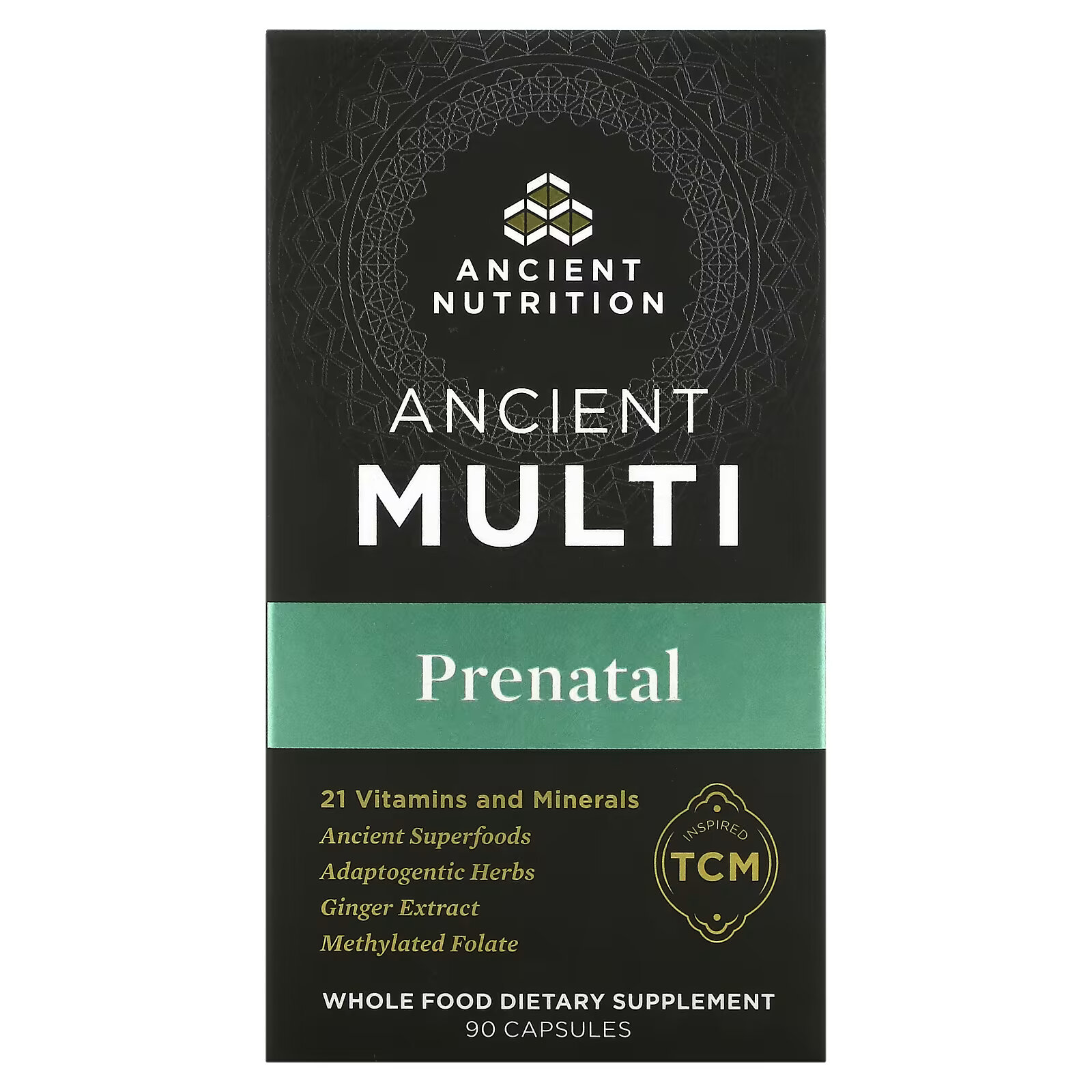 Dr. Axe / Ancient Nutrition, Ancient Multi Prenatal, 90 капсул prenatal multi dha дгк 90 капсул