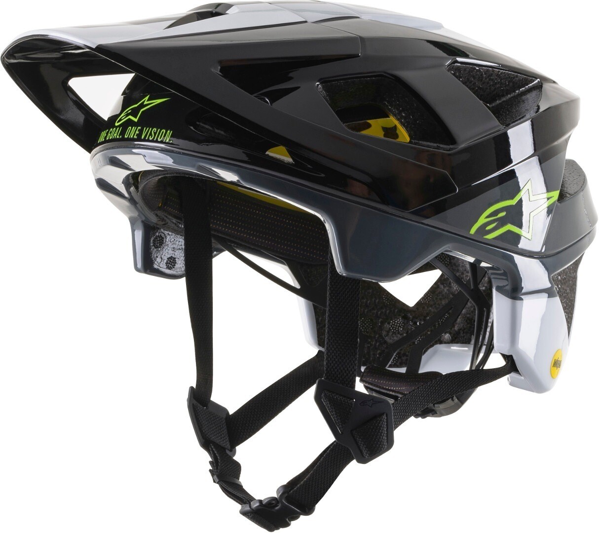 

Велосипедный шлем Alpinestars Vector Tech Pilot MIPS, черный/белый