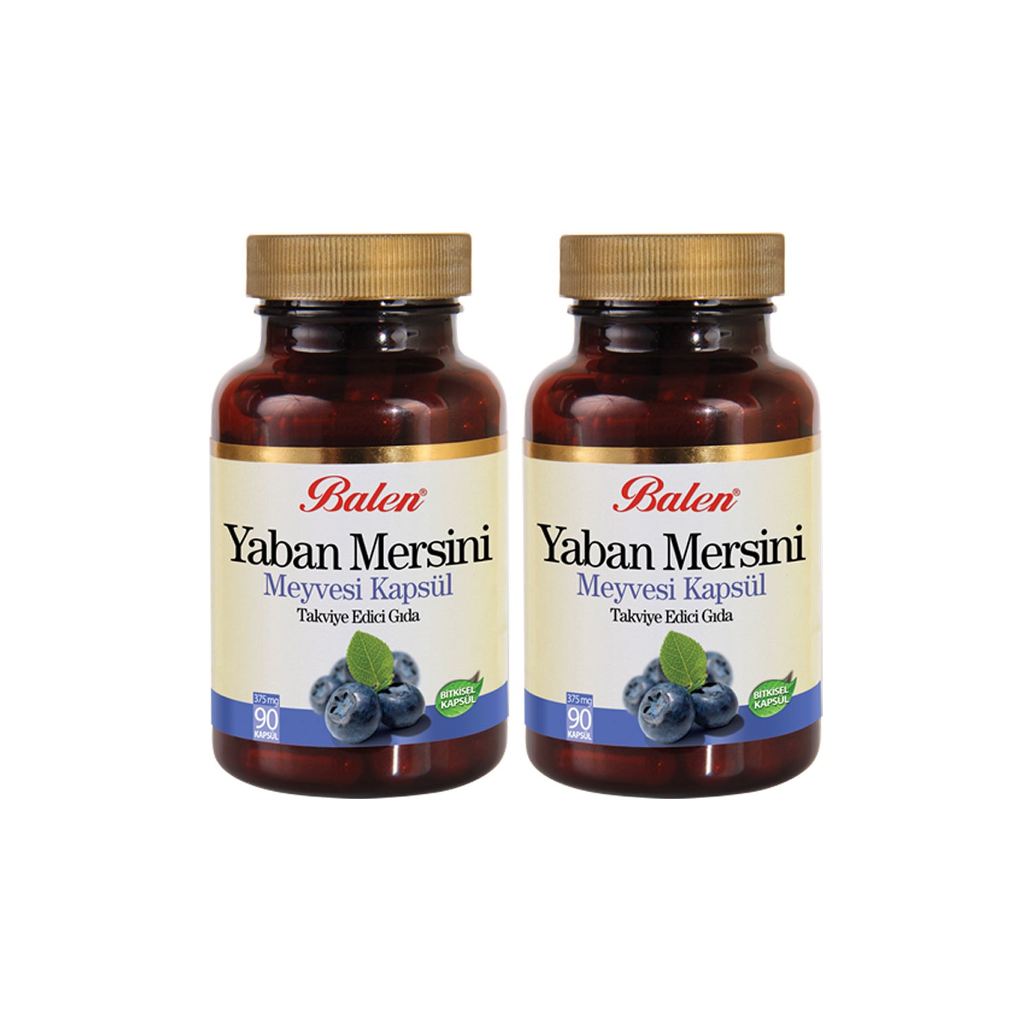 Экстракт черники Balen 375 мг, 2 упаковки по 90 капсул blueberry