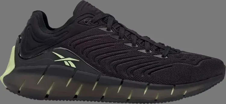 

Лимитированные кроссовки zig kinetica 'black citrus glow' Reebok, черный