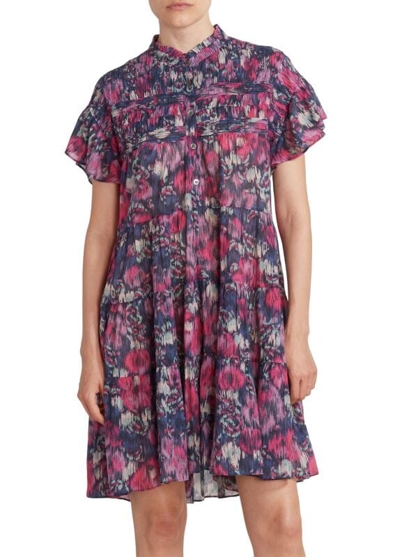 

Мини-платье Isabel Marant Étoile с цветочным принтом lanikaye, голубой