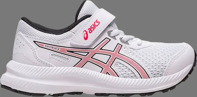

Кроссовки contend 8 ps 'white electric red' Asics, белый