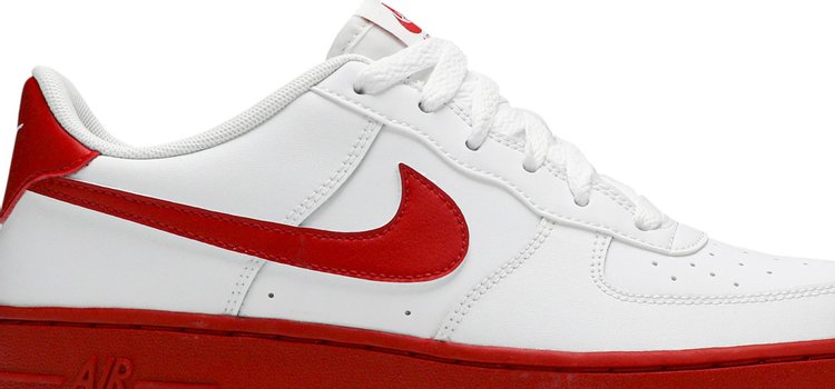 Nike Air Force 1 GS 'White Red Sole