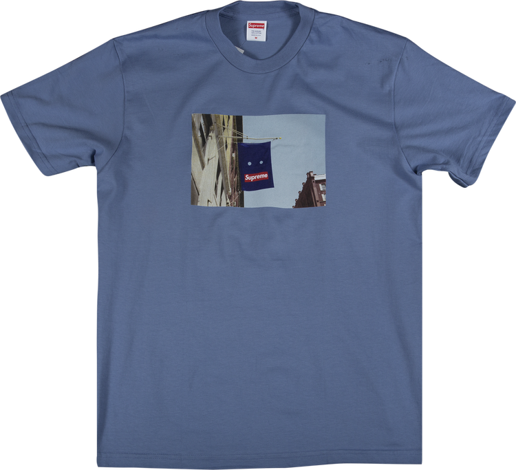 Футболка Supreme Banner T-Shirt 'Slate', синий