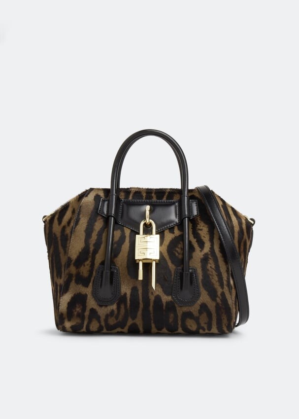 

Сумка GIVENCHY Antigona Lock mini bag, животный принт