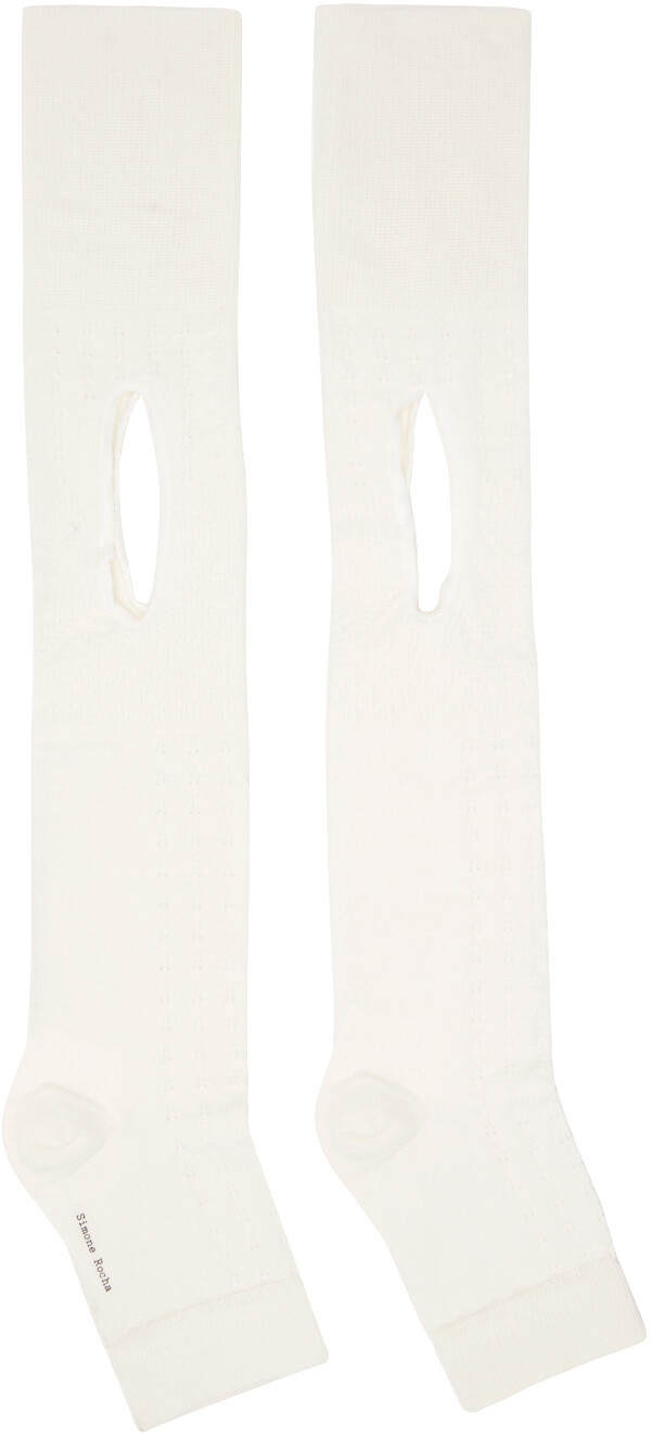 

Носки Off-White с открытым носком Simone Rocha