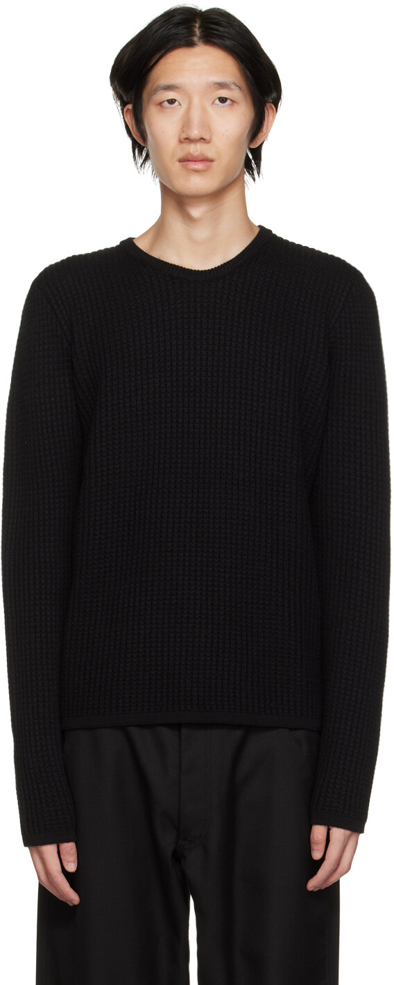 

Черный свитер с круглым вырезом Engineered Garments
