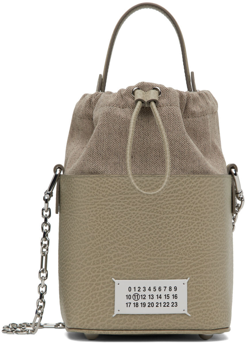 

Сумка-ведро цвета хаки 5AC Maison Margiela