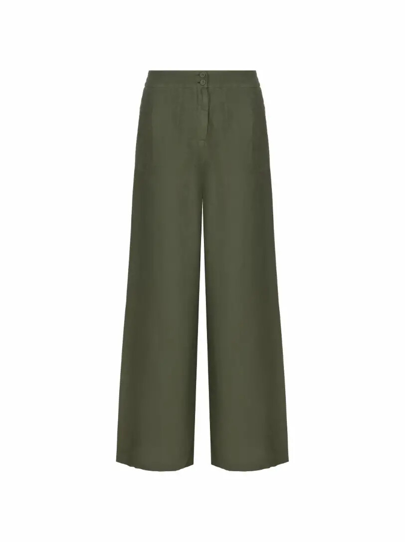 

Широкие льняные брюки 120% Lino