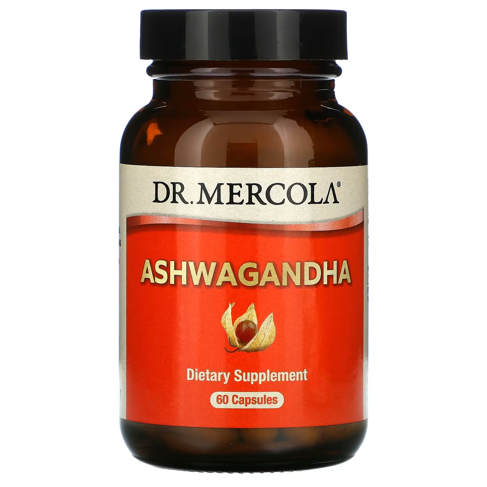 Dr. Mercola ашваганда, 60 капсул dr mercola ферментированный имбирь 60 капсул