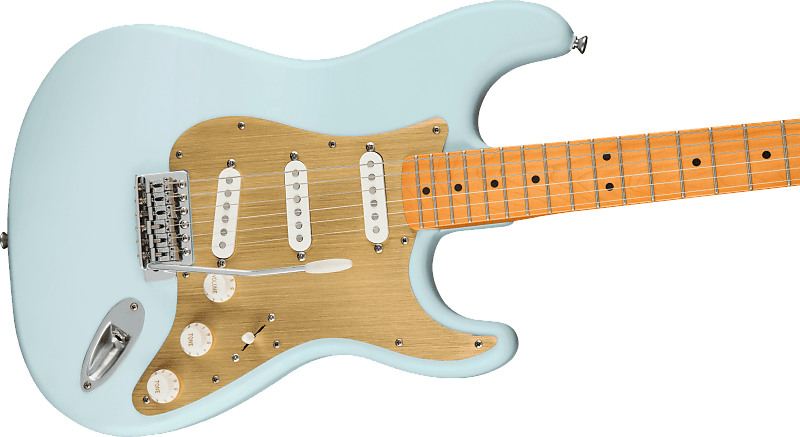 Squier 40th Anniversary Stratocaster Vintage Edition Satin Sonic Blue team sonic racing 30th anniversary edition ps4
