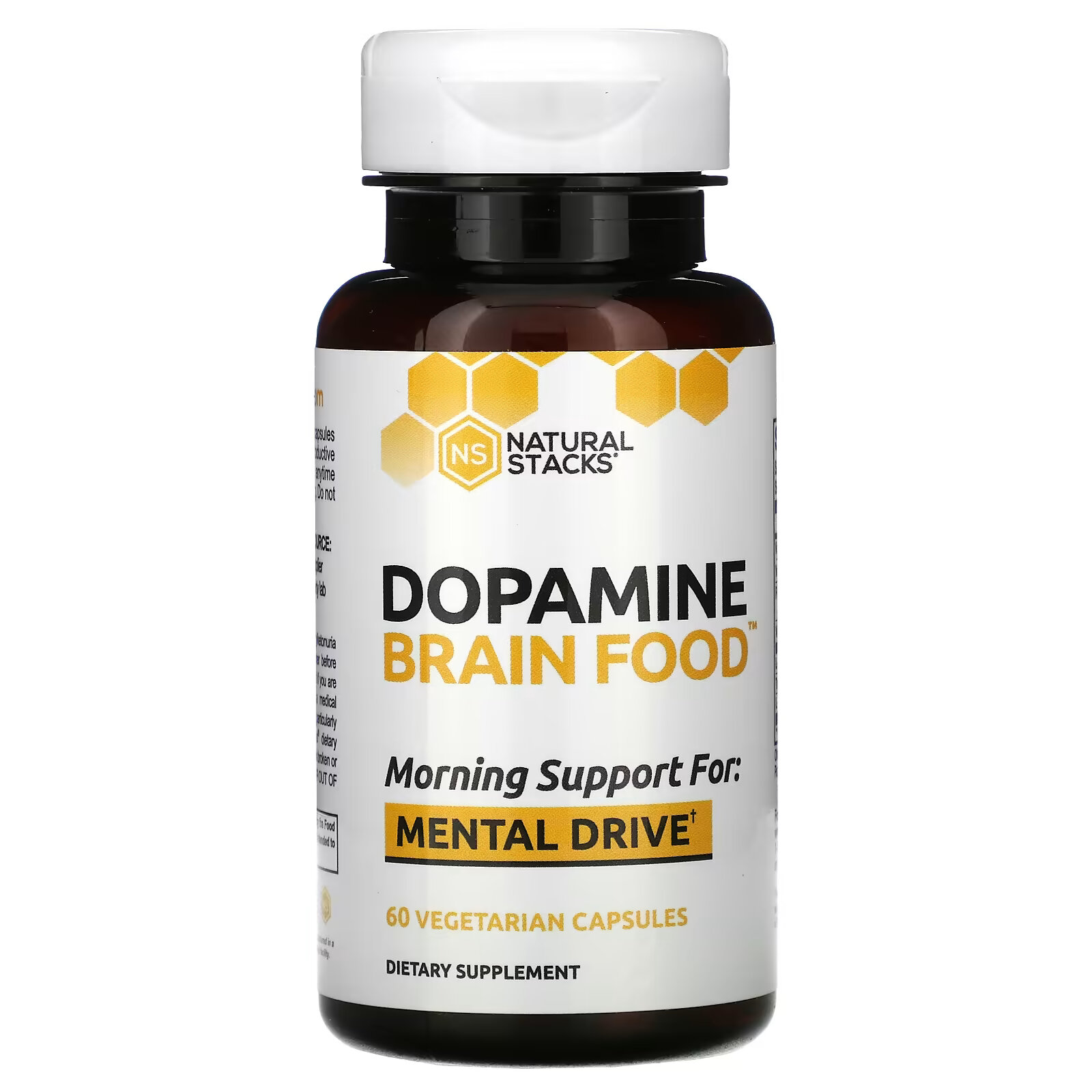 Natural Stacks, Dopamine Brain Food, 60 вегетарианских капсул natural stacks neuro fuel 45 вегетарианских капсул