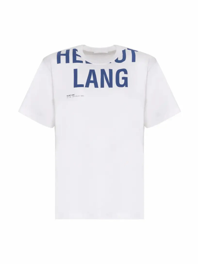 

Хлопковая футболка с логотипом Helmut Lang