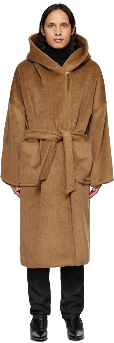

Светло-коричневое пальто с поясом Max Mara, Коричневый