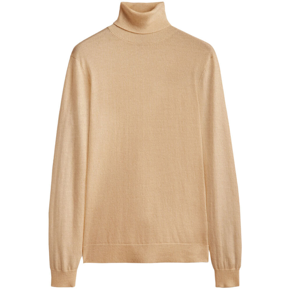 

Свитер Massimo Dutti Long Sleeve, желтовато-коричневый